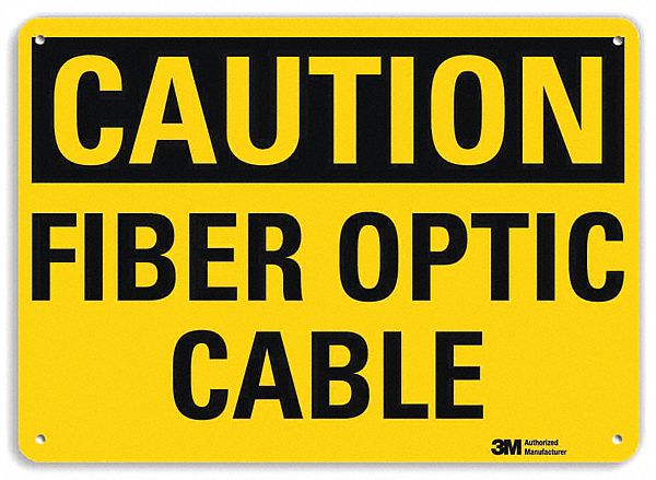 Caution Sign 10 in x 14 in Plastic