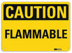 Caution Sign 10 inx14 in Plastic