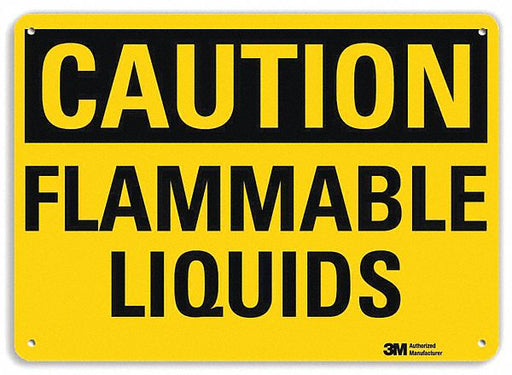 Caution Sign 7 in x 10 in Plastic