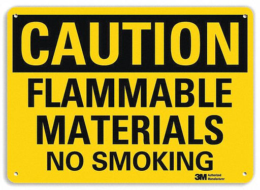 Caution Sign 7 in x 10 in Plastic