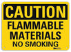 No Smoking Sign 7 in x 10 in Aluminum