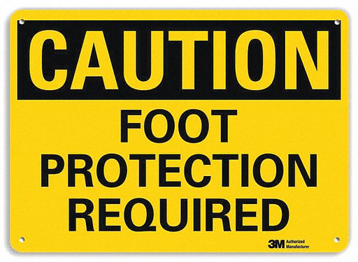 Caution Sign 10 in x 14 in Aluminum