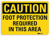 Caution Sign 7 in x 10 in Aluminum