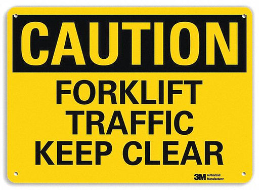 Caution Sign 7 inx10 in Plastic