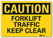 Safety Sign 5 in x 7 in Rflct Sheeting