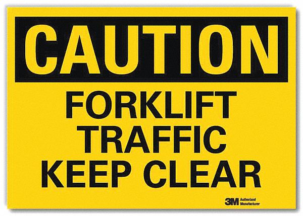 Safety Sign 5 in x 7 in Rflct Sheeting