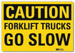 Safety Sign 5 in x 7 in Rflct Sheeting