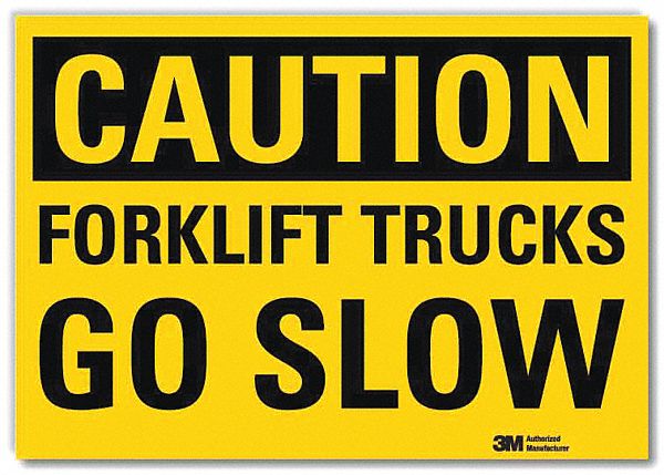 Safety Sign 5 in x 7 in Rflct Sheeting