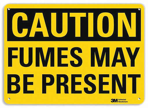 Caution Sign 7 in x 10 in Plastic