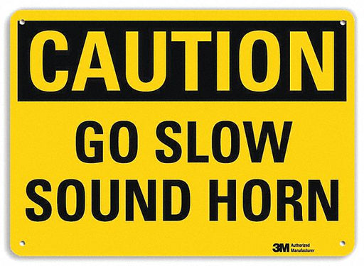 Reflective Lift Truck Sign 10x14in Plstc