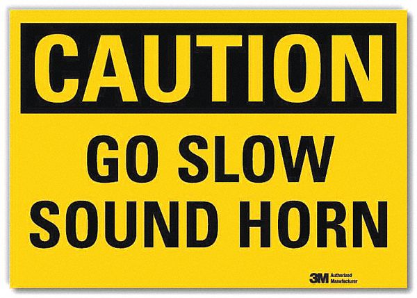 Reflective Lift Truck Label 10inx14in