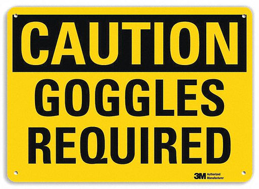 Caution Sign 10 inx14 in Aluminum