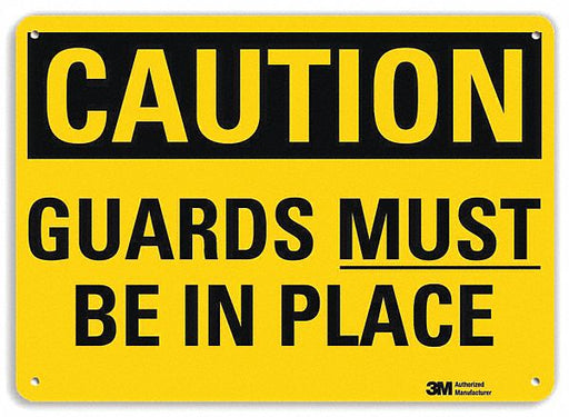 Caution Sign 7 inx10 in Plastic