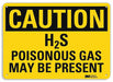 Caution Sign 7 inx10 in Plastic