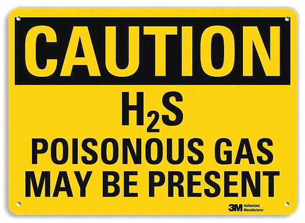 Caution Sign 7 inx10 in Plastic