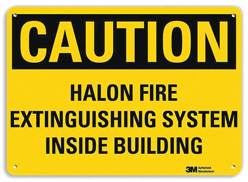 Fire Sign 10 in x 14 in Aluminum