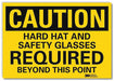 Caution Sign 10x14in Reflective Sheeting