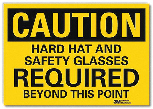 Caution Sign 5inx7in Reflective Sheeting