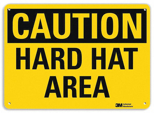 Caution Sign 7 inx10 in Plastic