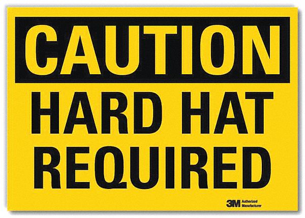 Caution Sign 5inx7in Reflective Sheeting