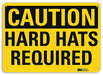 Caution Sign 7 in x 10 in Plastic