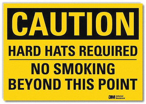 Caution Sign 5 in x 7 in Rflct Sheeting