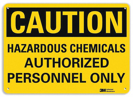 Caution Sign 10 inx14 in Plastic