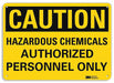Caution Sign 7 in x 10 in Aluminum