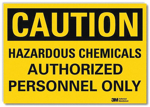 Caution Sign 5 in x 7 in Rflct Sheeting