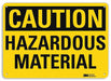 Caution Sign 7 in x 10 in Plastic