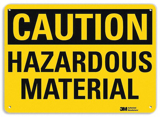 Caution Sign 10 in x 14 in Plastic