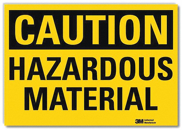 Caution Sign 5inx7in Reflective Sheeting