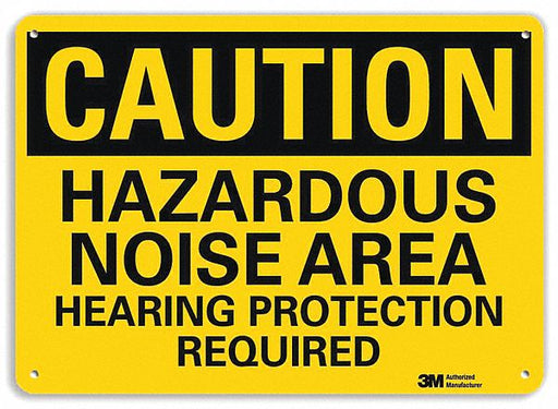 Caution Sign 7 in x 10 in Plastic