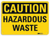 Caution Sign 7 inx10 in Plastic