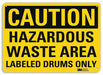 Caution Sign 7 in x 10 in Aluminum