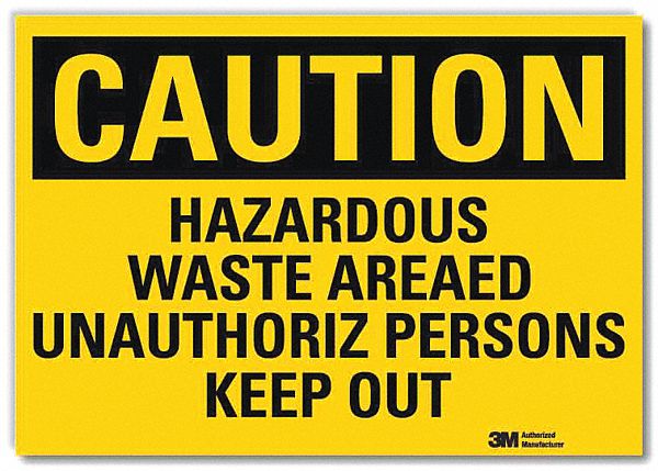 Caution Sign 7inx10in Reflctv Sheeting
