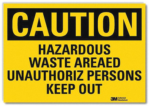 Caution Sign 10x14in Reflective Sheeting