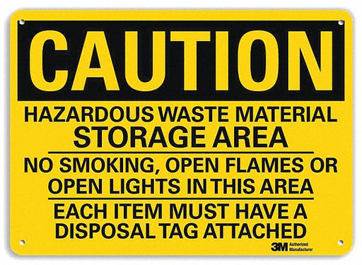 Caution Sign 7 inx10 in Plastic