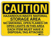 Caution Sign 7 in x 10 in Aluminum