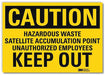 Caution Sign 5inx7in Reflective Sheeting