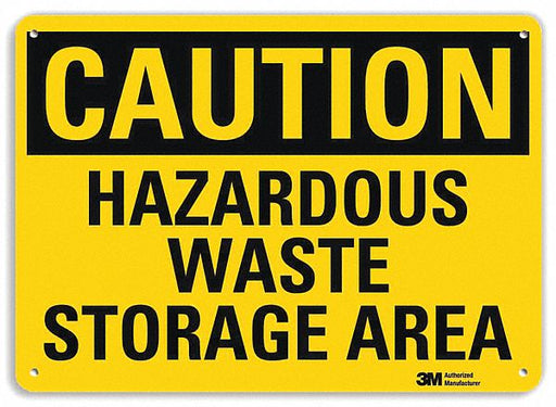 Caution Sign 10 inx14 in Plastic