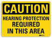 Caution Sign 10 inx14 in Plastic