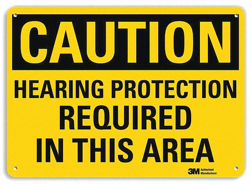 Caution Sign 10 inx14 in Plastic