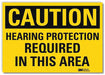 Caution Sign 5inx7in Reflective Sheeting