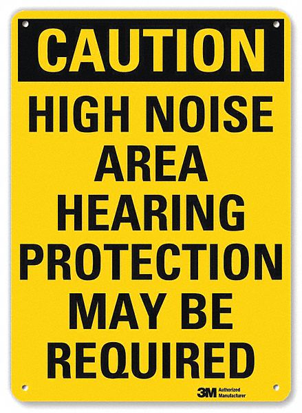 Caution Sign 10 inx7 in Aluminum