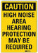 Caution Sign 14x10in Reflective Sheeting