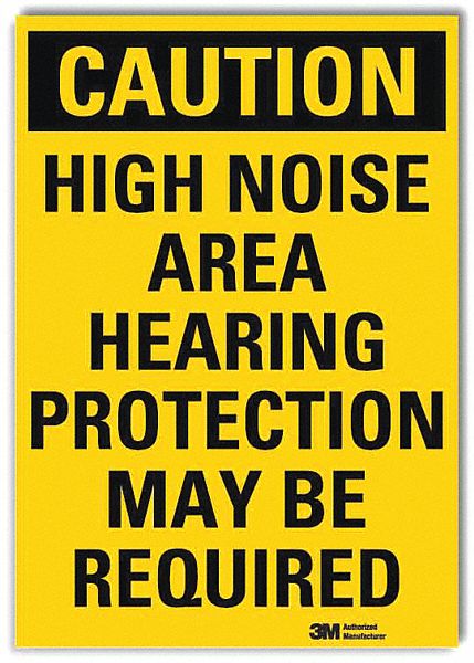 Caution Sign 7inx5in Reflective Sheeting