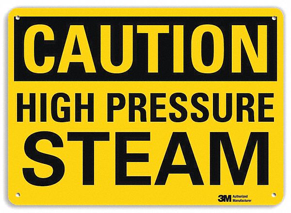 Caution Sign 7 inx10 in Plastic