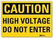 Caution Sign 5inx7in Reflective Sheeting