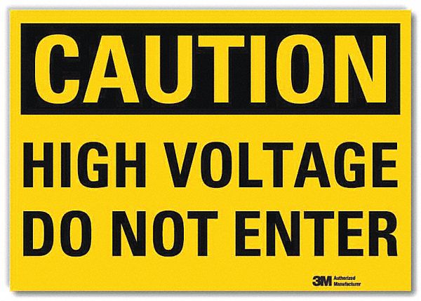 Caution Sign 10x14in Reflective Sheeting